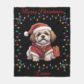 Niedlich Shih Tzu Fleece Blanket