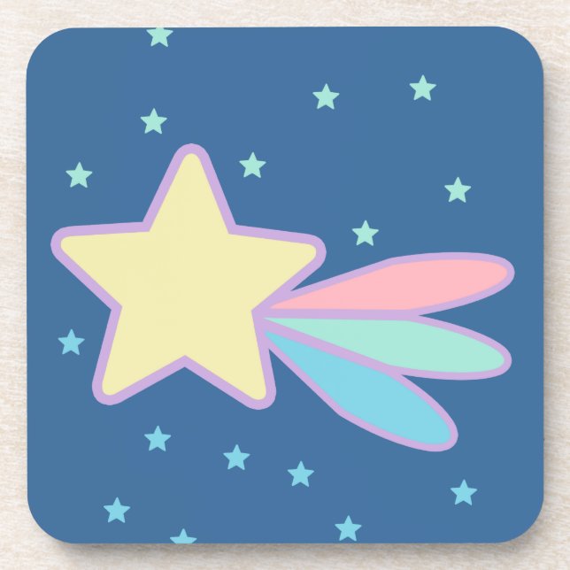 Niedlich Shooting Star Comet Untersetzer (Vorderseite)