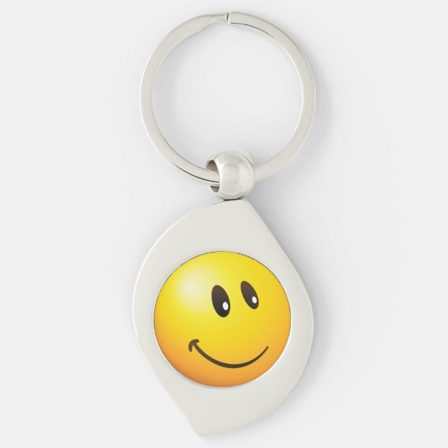 Niedlich, Sie betrachtend Emoji Schlüsselanhänger (Vorderseite)
