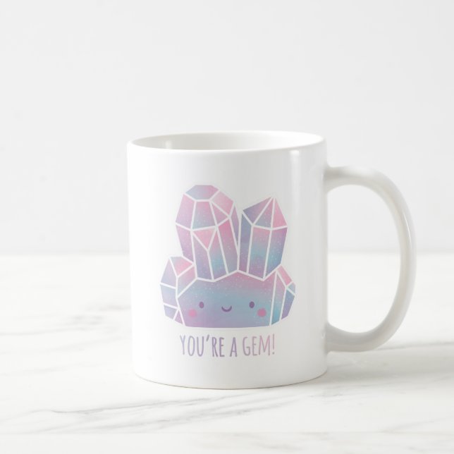 Niedlich sind Sie eine Edelstein-Bestimmtheit Kaffeetasse (Rechts)