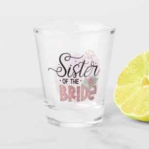 niedlich Sister Bride Wedding Schnapsglas