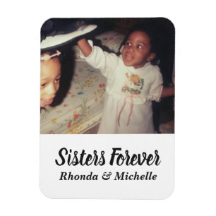 Niedlich Sisters Foto Magnet