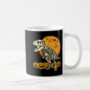 Niedlich Skeleton Dinosaur Trex Dino Pumpkins Moon Kaffeetasse