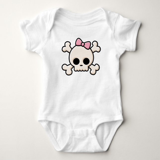 Niedlich Skull Baby T - Shirt (Vorderseite)