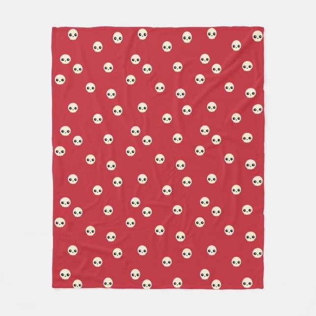 Niedlich Skulls Fleece Blanket (Vorderseite)