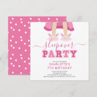 Niedlich Sleepover Pajama Einladung zum Geburtstag