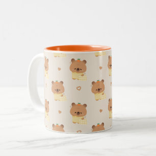 Niedlich Sleepy Capybara Zweifarbige Tasse