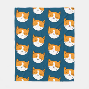 Niedlich Sleepy Cat Blanket Fleecedecke