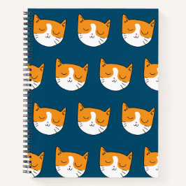 Niedlich Sleepy Cat Notebook Notizbuch