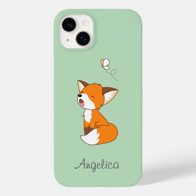 Niedlich Sleepy Little Fox Case-Mate iPhone 14 Plus Hülle (Rückseite)