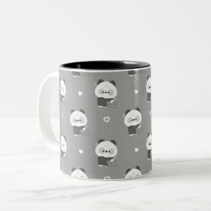 Niedlich Sleepy Panda Zweifarbige Tasse