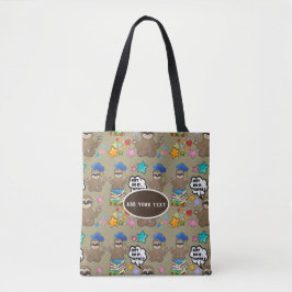 Niedlich Sloth Brown Muster lustig nur tun, es Zit Tasche
