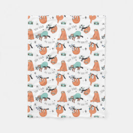 Niedlich Sloth Fleecedecke