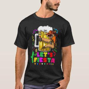 Niedlich Sloth Holding Beer Cinco De Mayo Mexiko T T-Shirt