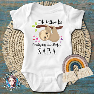 Niedlich Sloth, ich würde lieber mit meiner Saba u Baby Strampler