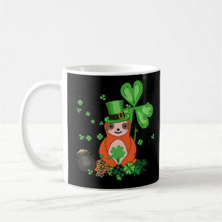 Niedlich Sloth Kleeblatt C Lazy St Patricks Day Kaffeetasse