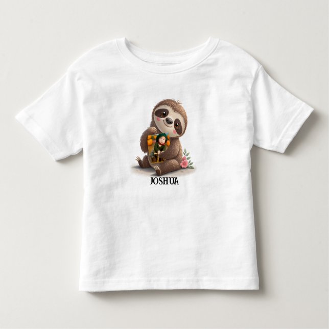 Niedlich Sloth Kleinkind T-shirt (Vorderseite)