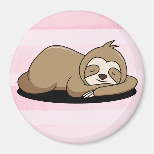 Niedlich Sloth Magnet (Vorne)