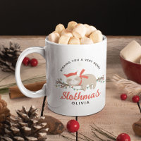 Niedlich Sloth Personalisiert Kids Weihnachten