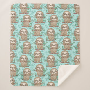 Niedlich Sloths Sherpa Blanket Sherpadecke