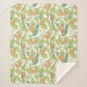Niedlich Sloths Sherpa Blanket Sherpadecke