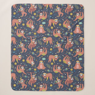 Niedlich Sloths Sherpa Blanket Sherpadecke