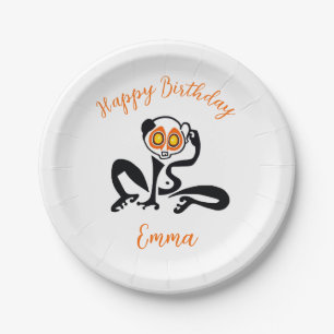 Niedlich Slow LORIS - Happy Birthday - Party Pappteller