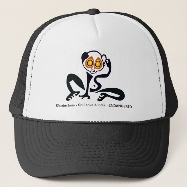 Niedlich Slow LORIS - Tierliebhaber - Wildtiere -  Truckerkappe (Vorderseite)