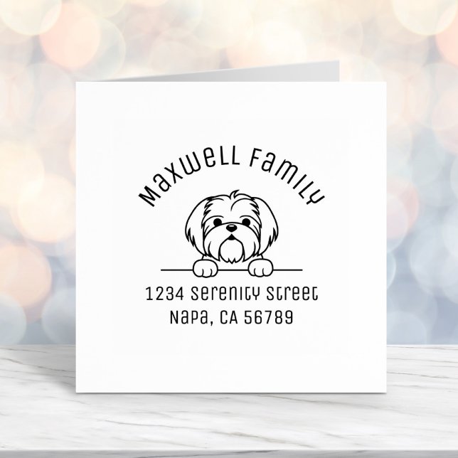 Niedlich Small Dog Shih Tzu Arch-Adresse Permastempel (Von Creator hochgeladen)