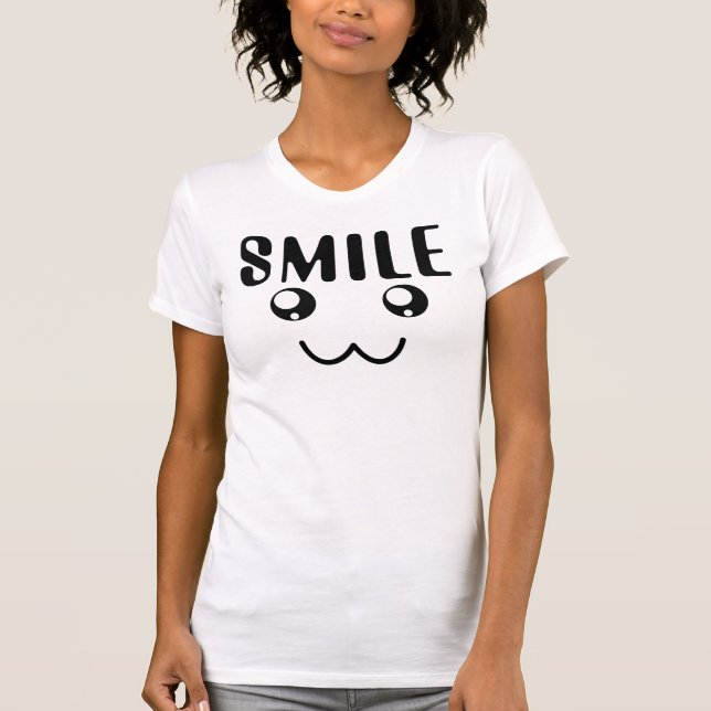 "Niedlich Smile"-LogoT-Shirt T-Shirt (Vorderseite)
