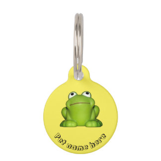 Niedlich Smiley Frog Pet Tag Haustiermarke