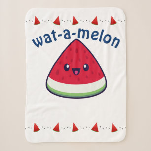 Niedlich Smiling Kawaii Watermelon Sherpadecke