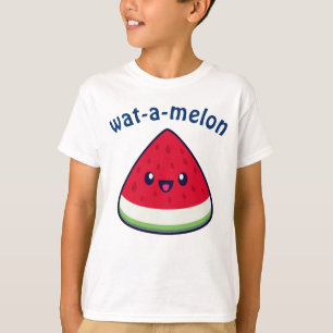 Niedlich Smiling Kawaii Watermelon T-Shirt