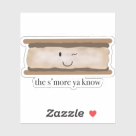 Niedlich S'more Campfire-Aufkleber Aufkleber