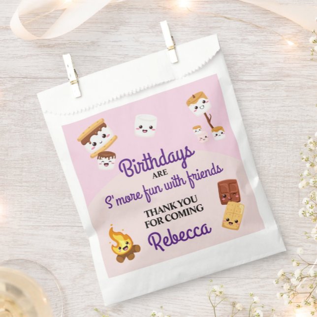 Niedlich S'mores Campout Geburtstagsparty Geschenktütchen (Von Creator hochgeladen)