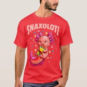 Niedlich Snaxolotl Kawaii Axolotl Food Snacks Süßi T-Shirt