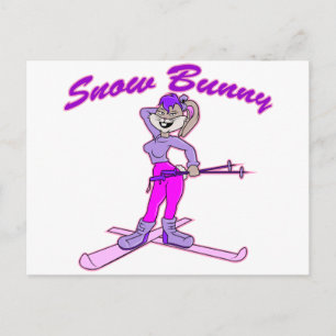 Niedlich Snow Bunny Postkarte