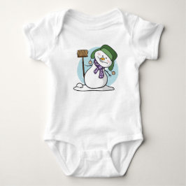 Niedlich Snowman Baby Bodysuit Strampler