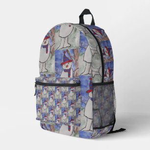 Niedlich Snowman Bedruckter Rucksack