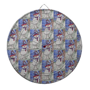 Niedlich Snowman Dartscheibe