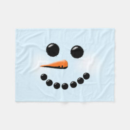 Niedlich Snowman Face Winterurlaub Snowmen Weihnac Fleecedecke