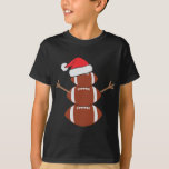 Niedlich Snowman Football Rugby Funny Christmas T-Shirt<br><div class="desc">Niedlich Snowman Football Rugby Funny Christmas</div>