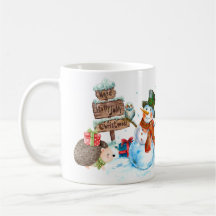 Niedlich Snowman Igel Holly Jolly Weihnachten