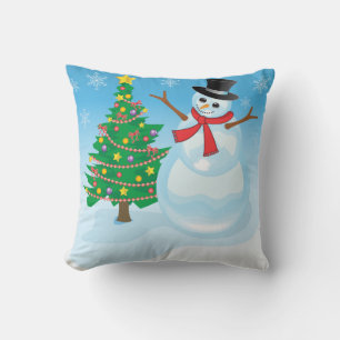 Niedlich Snowman Kissen