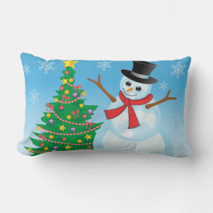 Niedlich Snowman Lendenkissen