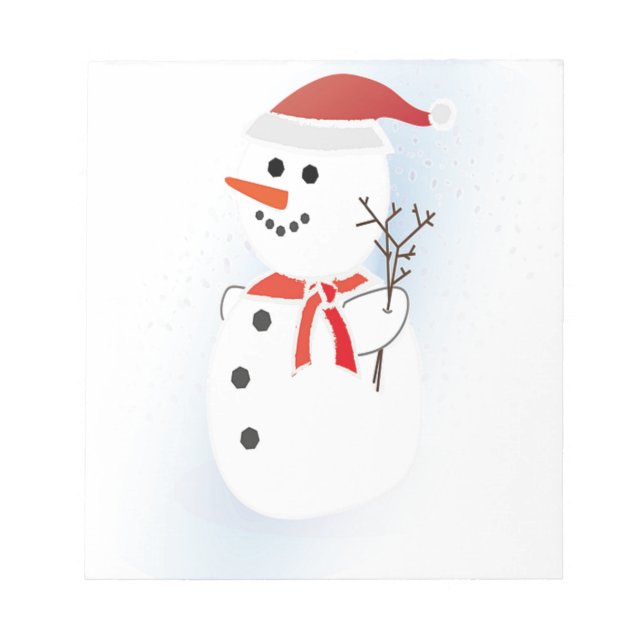 Niedlich Snowman Notizblock (Vorderseite)