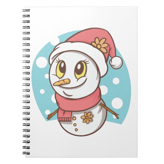 Niedlich Snowman Notizblock (Vorderseite)