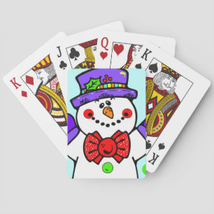 Niedlich Snowman Spielkarten