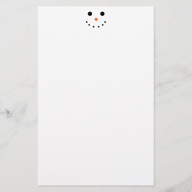 Niedlich Snowman Stationery Briefpapier (Vorderseite)