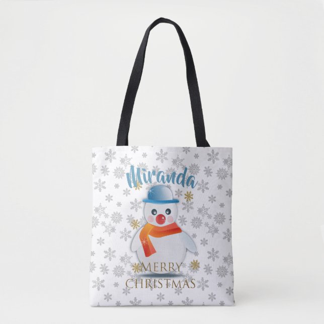 Niedlich Snowman Tasche (Vorderseite)